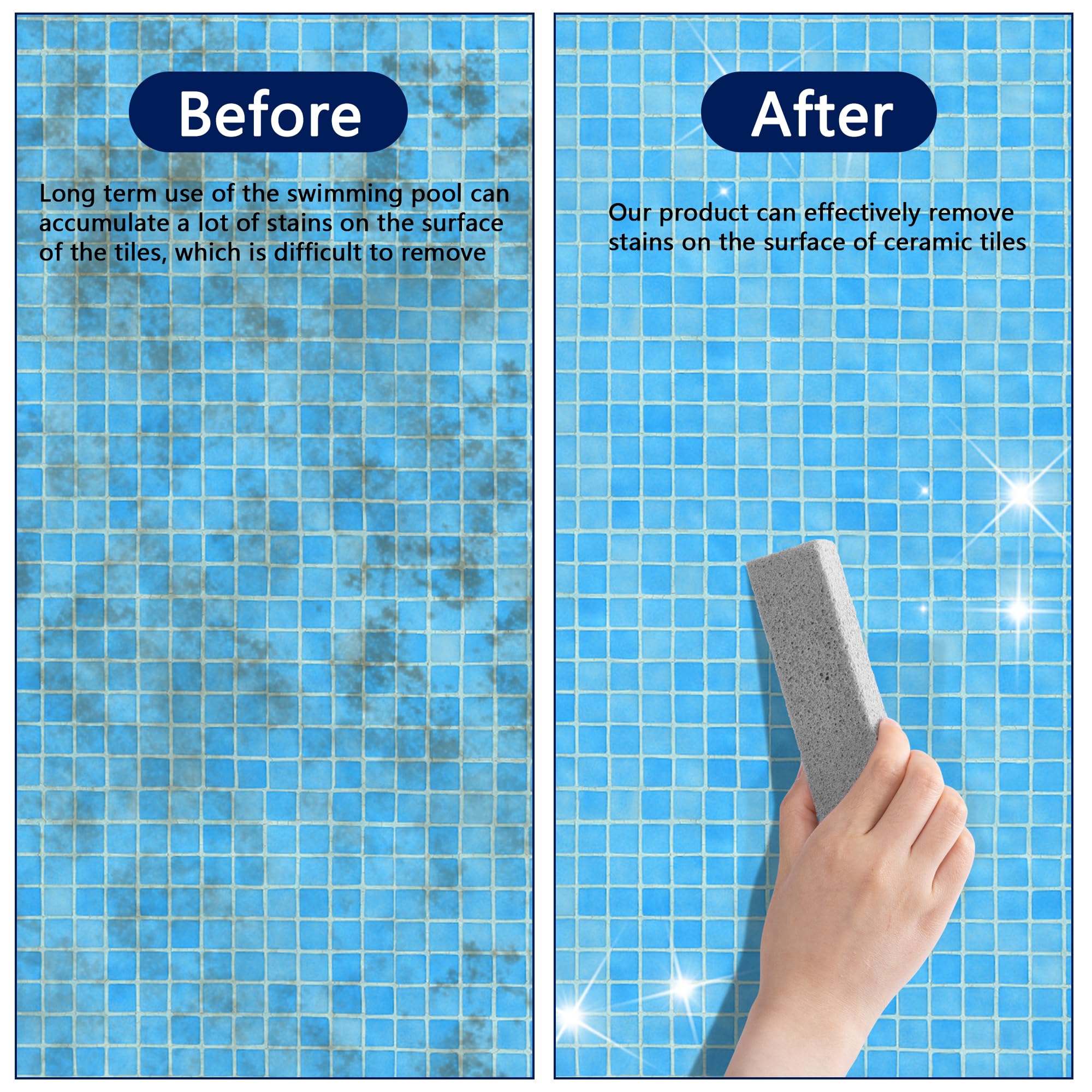 Adnee pool pumice stone for rust removal tackles deposits gently