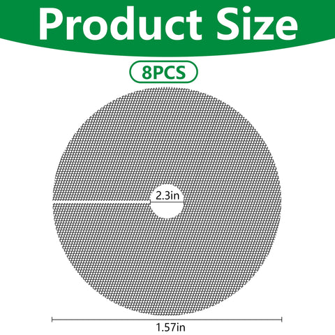 Adnee round grid for outdoor planters protecting soil and plant roots from disturbance.