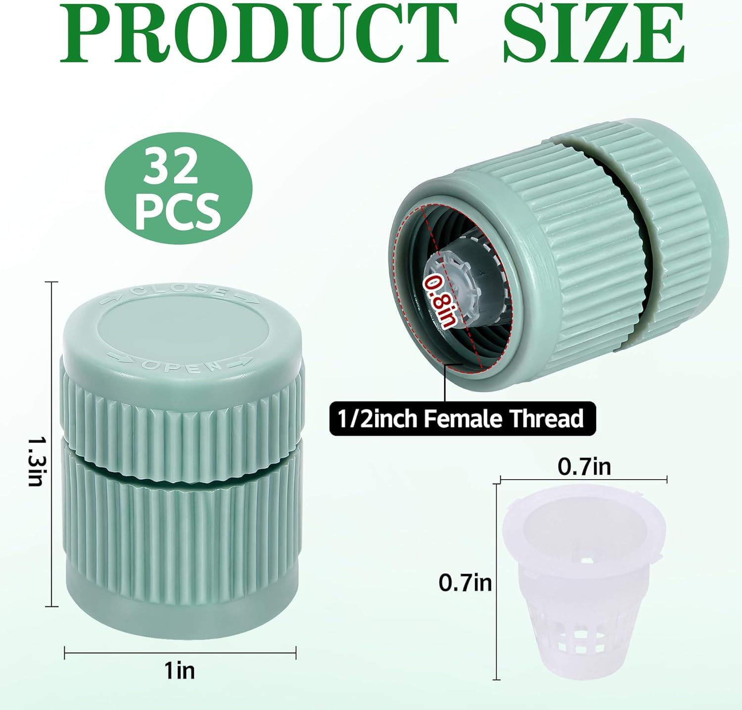 Adnee PP material shrub head showcasing outdoor durability