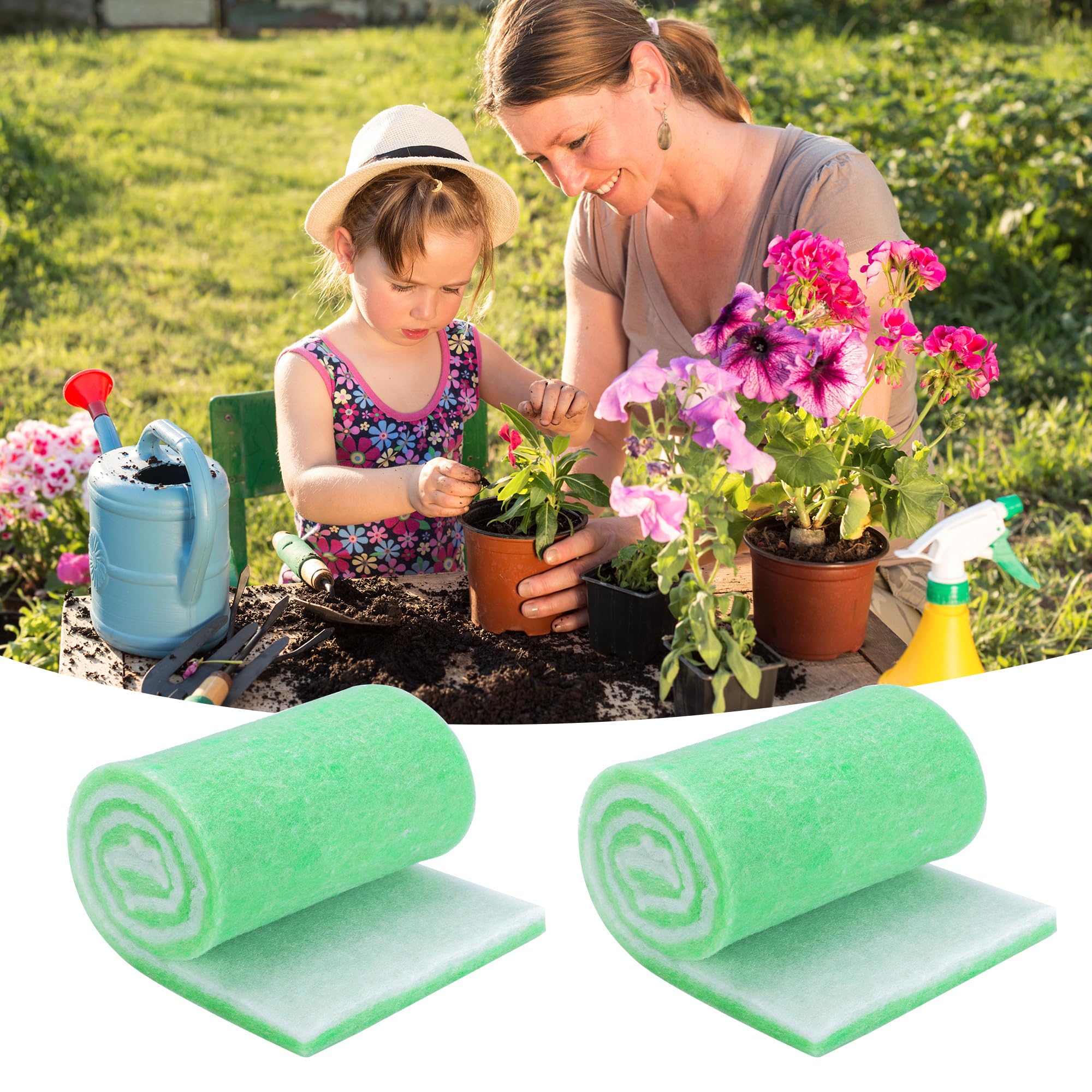 Adnee reusable plant filler mats stored dry between seasons