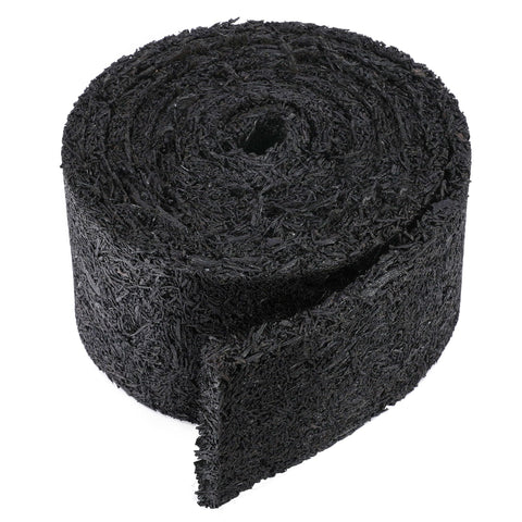 Adnee rubber mulch roll edge along garden bed for a clean, durable border