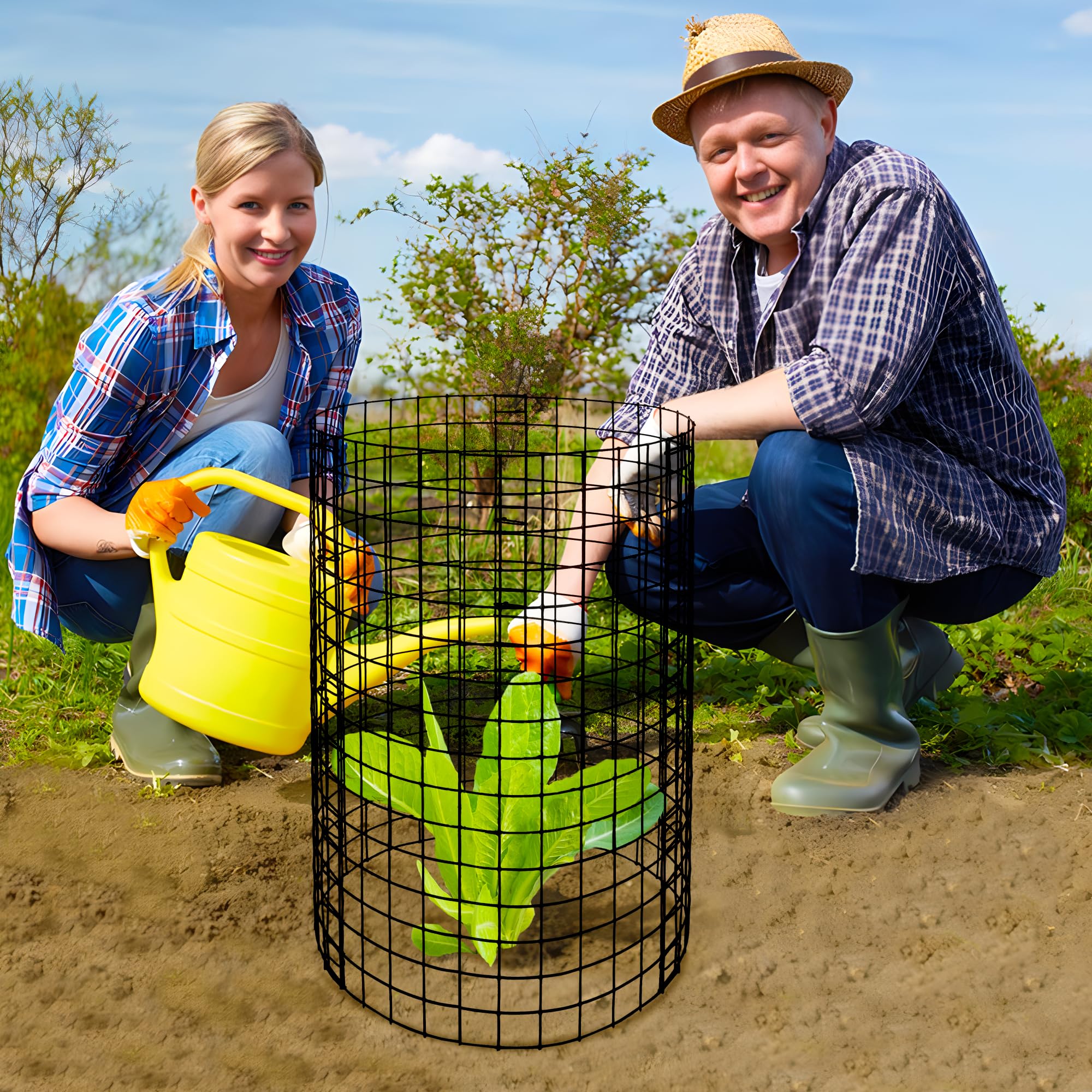 Adnee rust resistant metal construction ensures lasting garden protection.