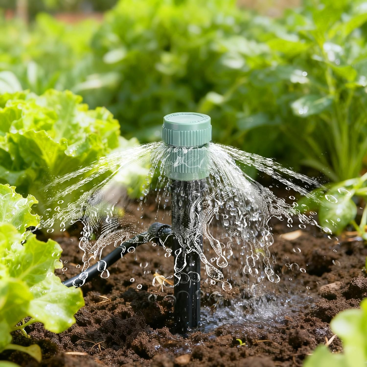 Adnee shrub head with built in filter screen for cleaner irrigation
