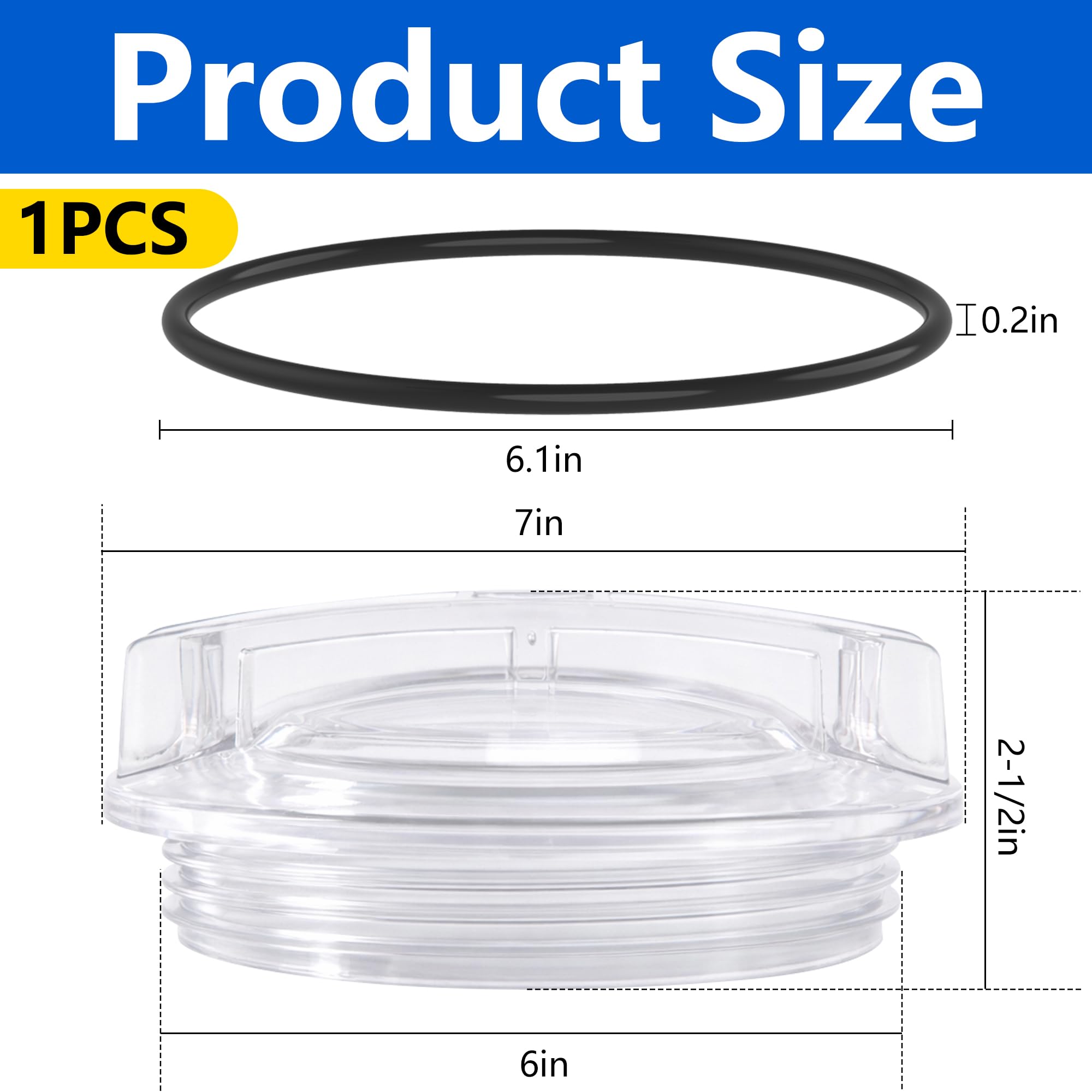 Adnee SPX3100D lid O-ring seal ensures tight water and air sealing