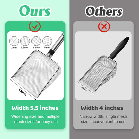 Adnee stainless steel soil sifter offers durable garden performance.