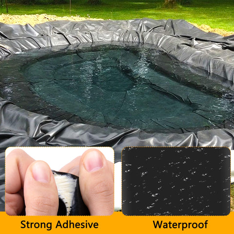 adnee thickened rubber patch strengthens liner bonds when heat is applied.