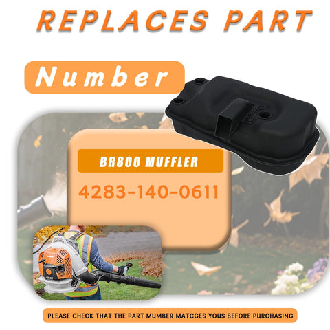 Adorih BR800 muffler packaging included for quick replacement