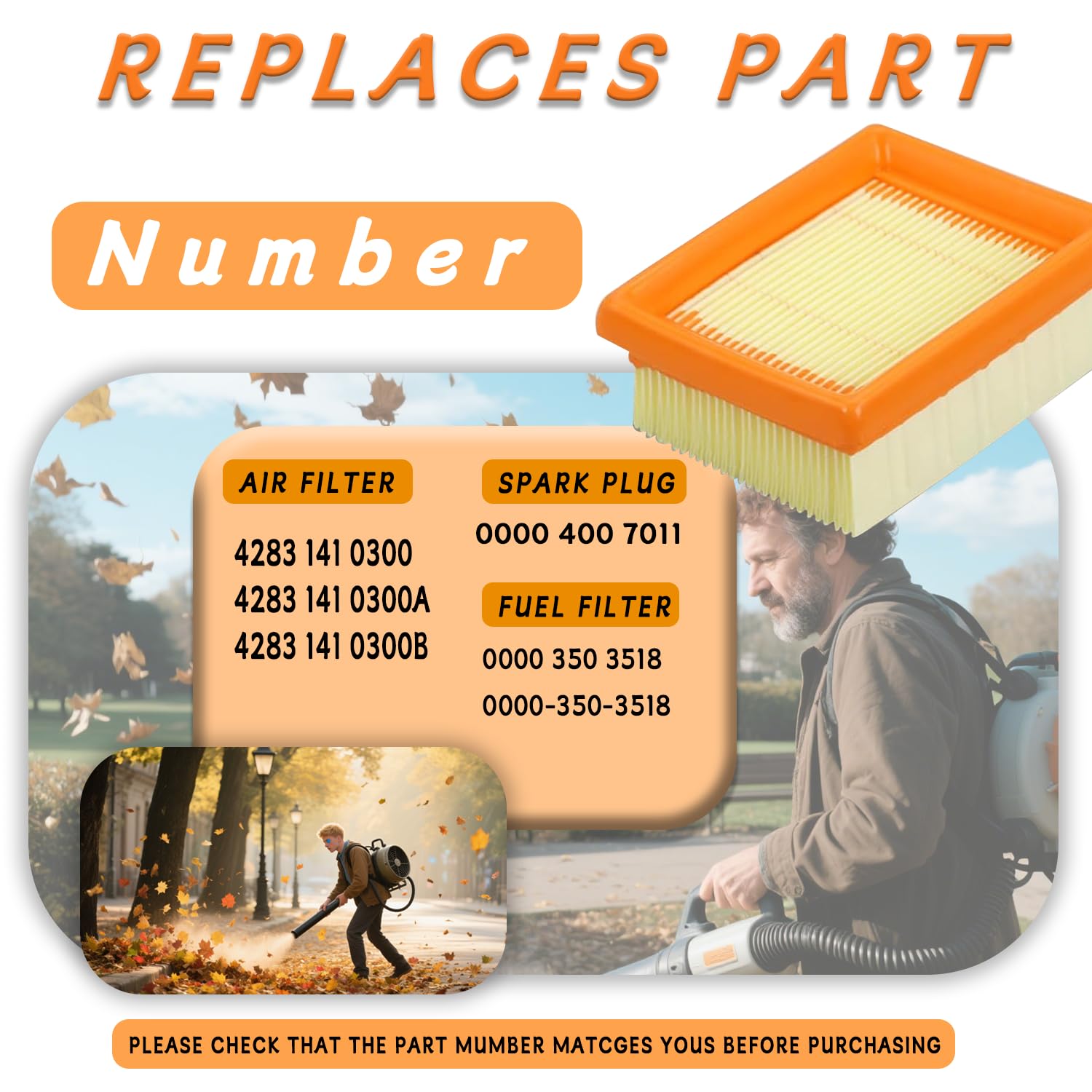 Adorih Stihl BR800 air-filter-assembly shields engine from dust and debris