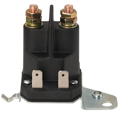 Adorish starter solenoid 12V 100A front view with four-terminal design.