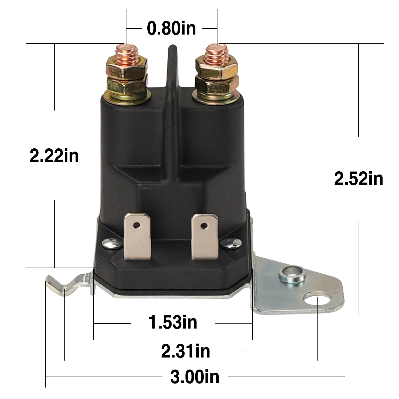 Close-up of Adorish copper-cadmium contacts inside the solenoid.