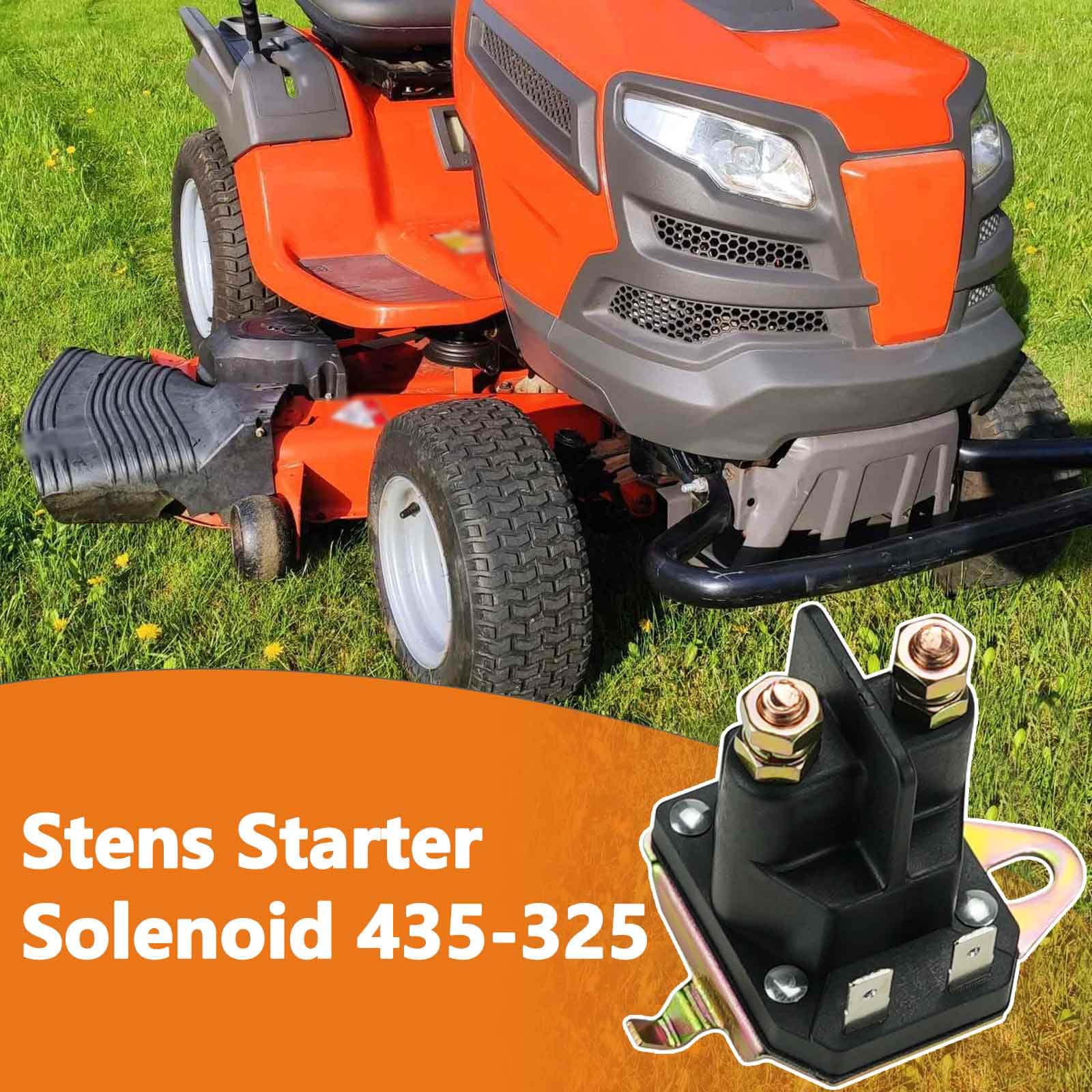 Adorish starter solenoid compatible with Cub Cadet, Husqvarna, Poulan and Craftsman tractors.