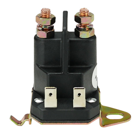 Adorish starter solenoid front view for Poulan Husqvarna with durable copper-cadmium contacts.