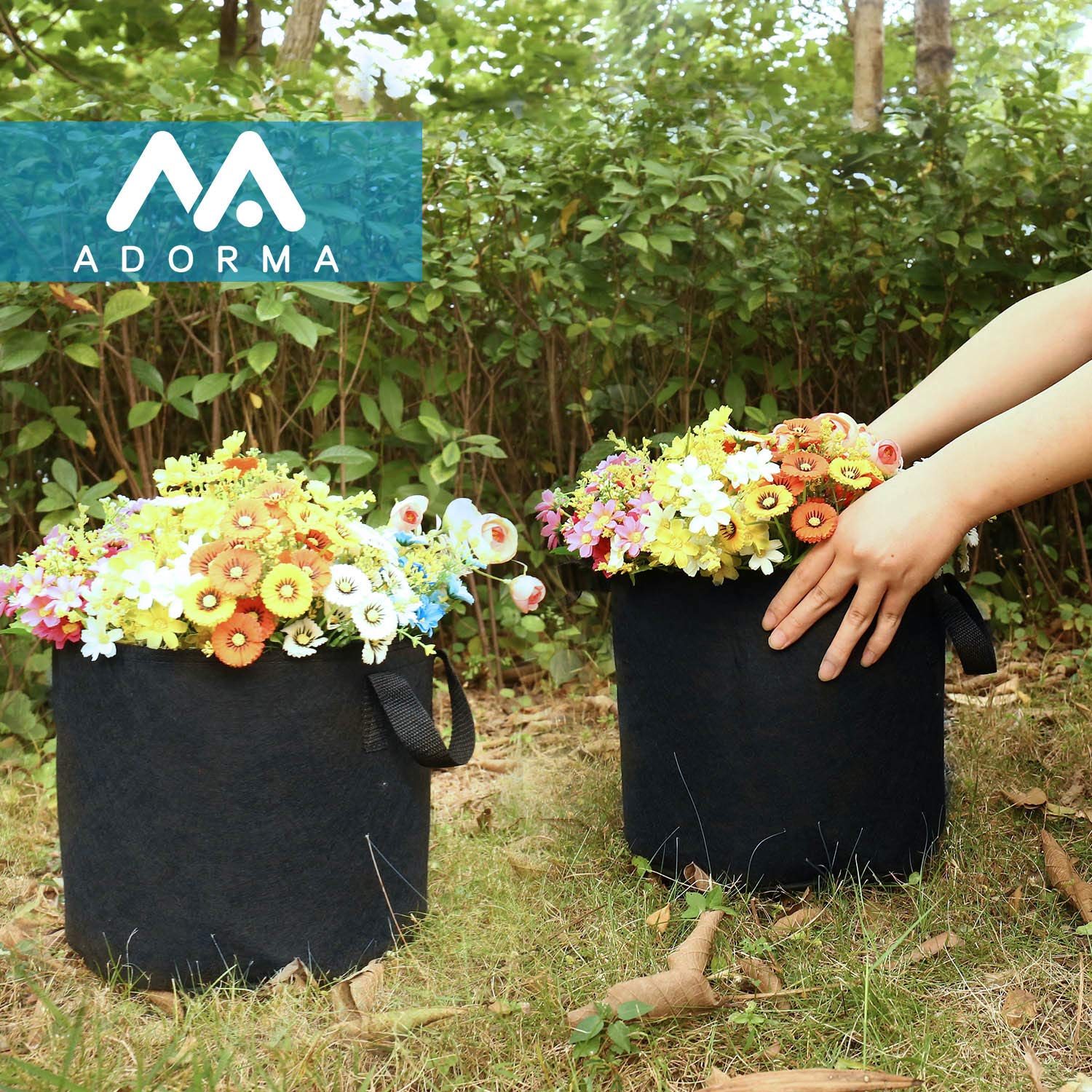 ADORMA easy move design helps you reposition plants with minimal effort.