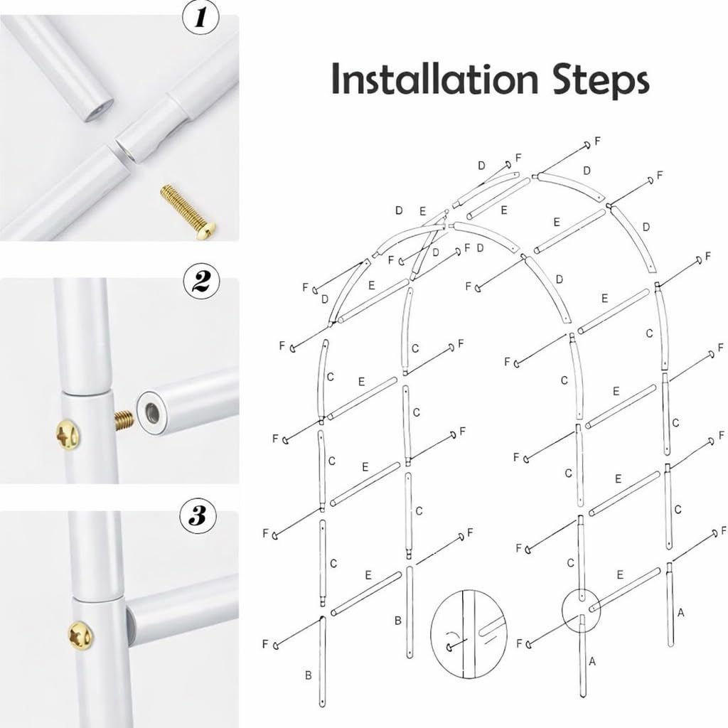 Arch suitable for indoor or outdoor use with easy setup