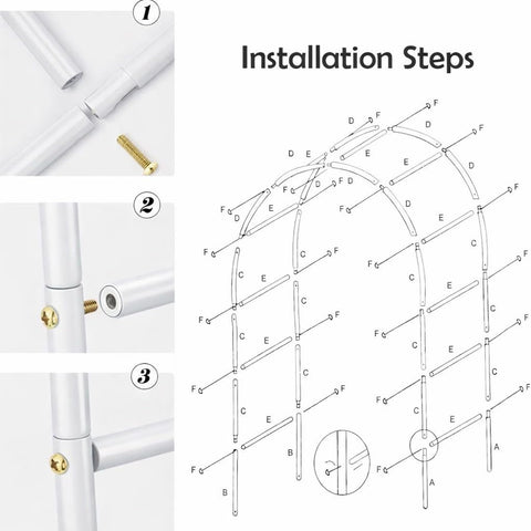 Arch suitable for indoor or outdoor use with easy setup