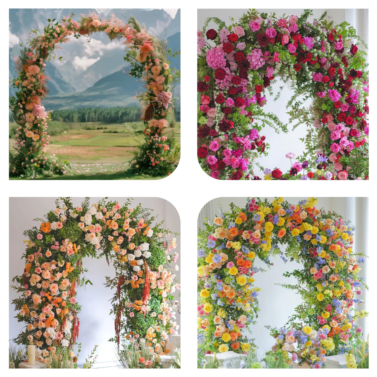 Adorox wedding ceremony arch creates a romantic entry for couples.