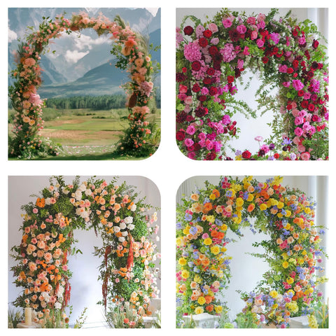 Adorox wedding ceremony arch creates a romantic entry for couples.
