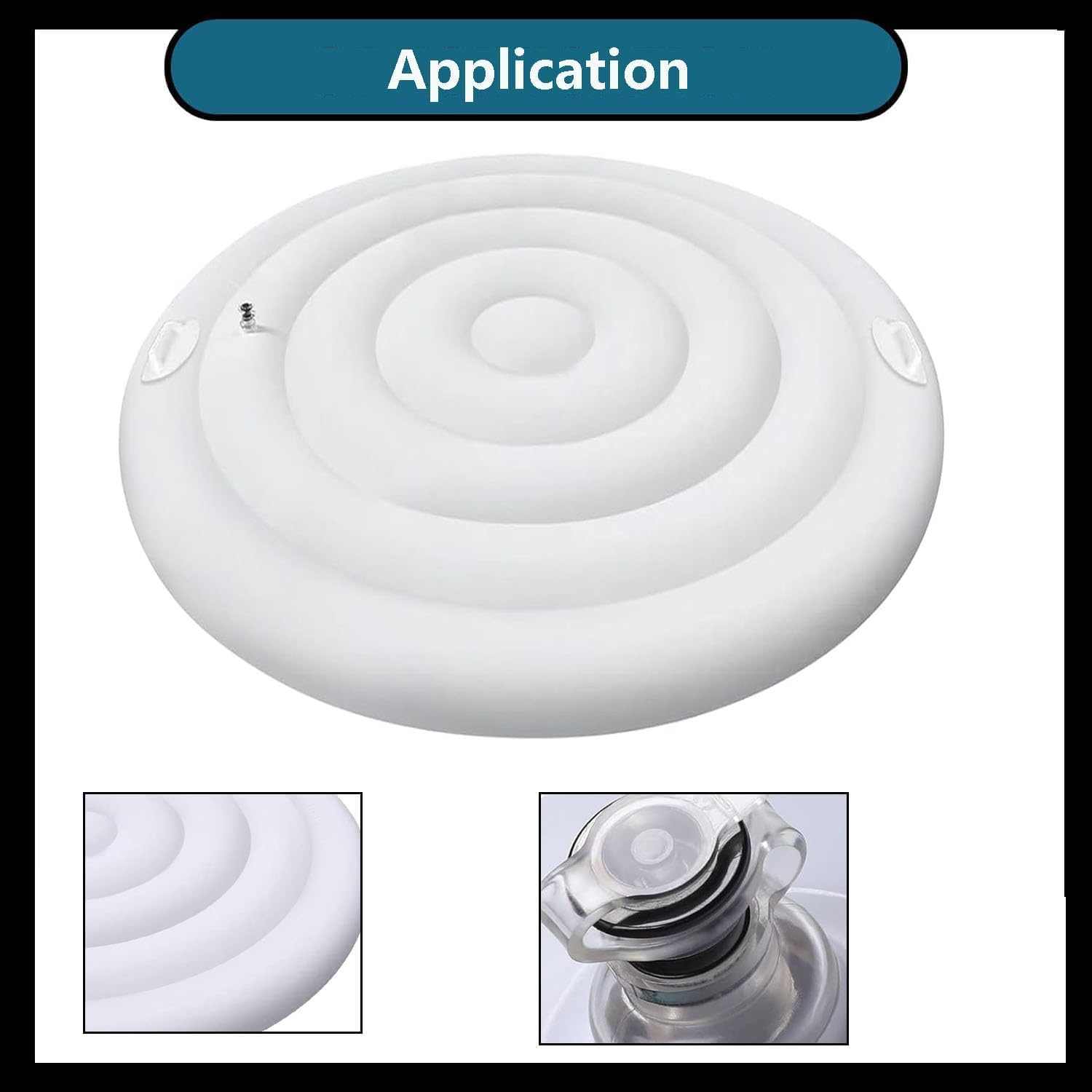 Adozsb energy-saving lid windproof and rainproof design shields outdoor spa from wind and rain.