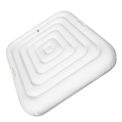 Adozsb inflatable hot tub cover square 4.2ft protects against rain and debris while saving energy