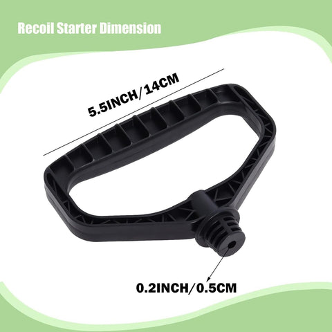 Adozsb starter handle in wear-resistant ABS plastic for long-lasting use.