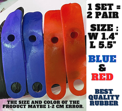 ADP R1 rooster booster mitt blue worn on leg for protection