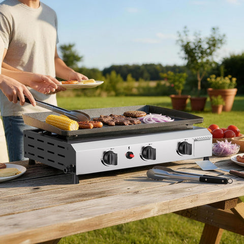 ADREAK 25.6-inch cooking surface with even heat for versatile meals.