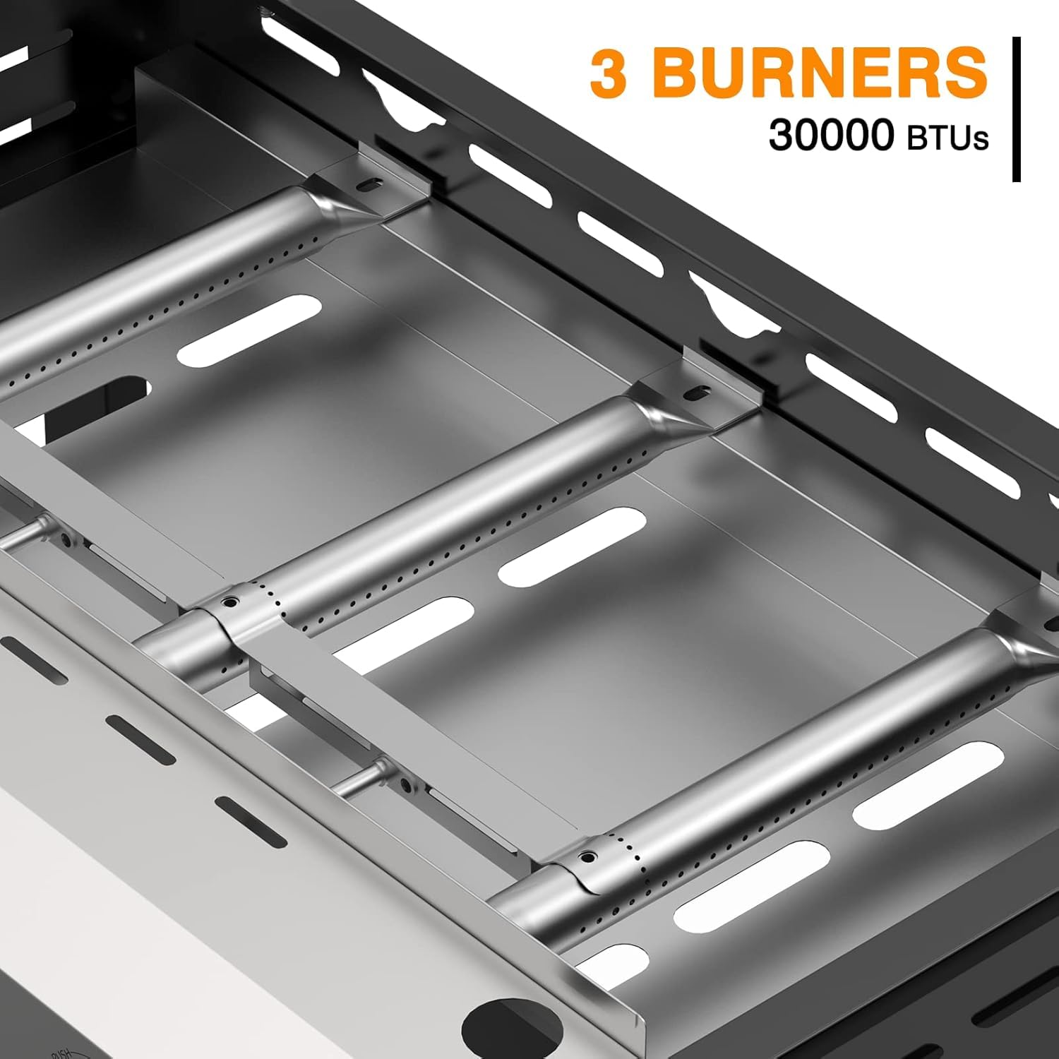 ADREAK removable griddle top and grease cups simplify post-cook cleanup.