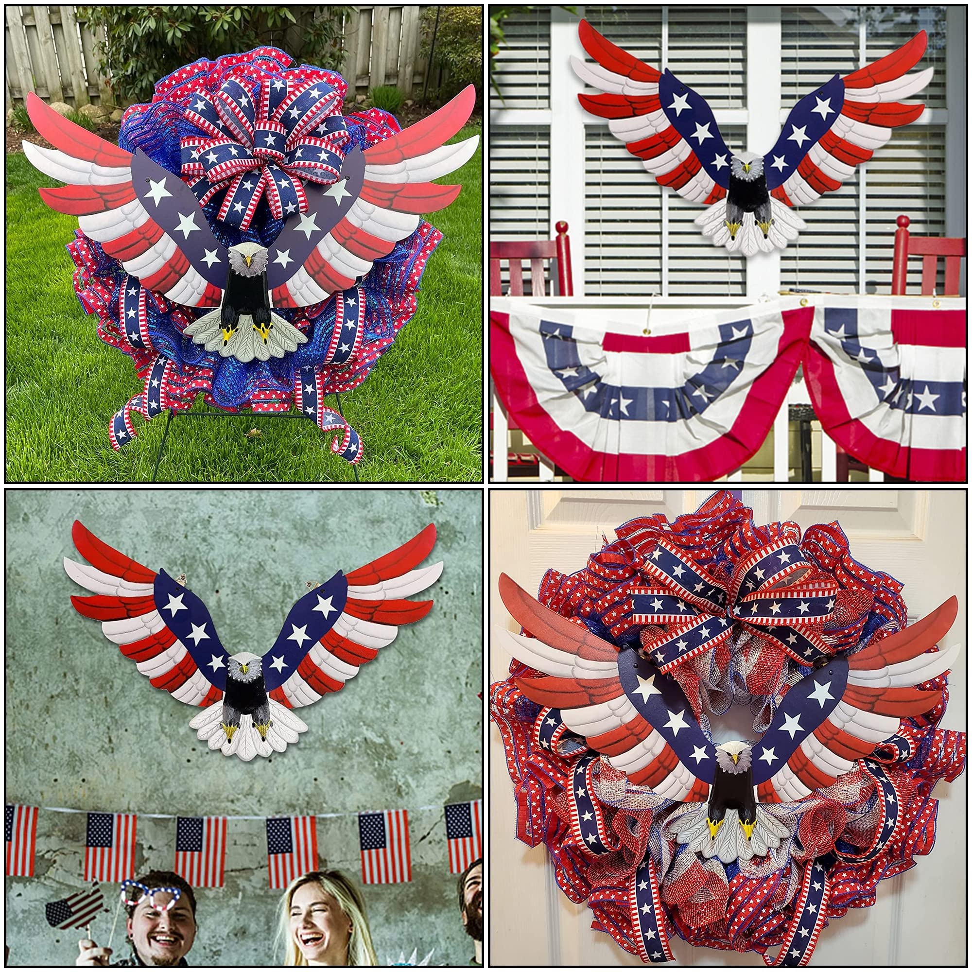 Adroiteet American Eagle flag-pattern decor for versatile patriotic display.