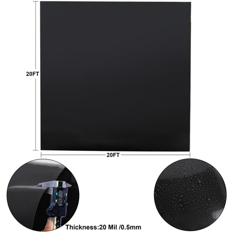 Adroiteet HDPE pond liner 20mil resists punctures for outdoor ponds.