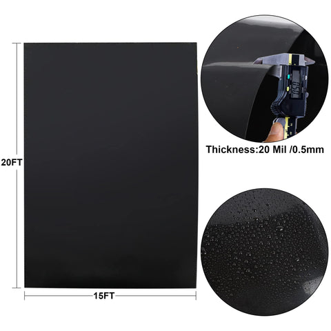 Adroiteet HDPE pond liner showcases heavy-duty construction for long-lasting use.