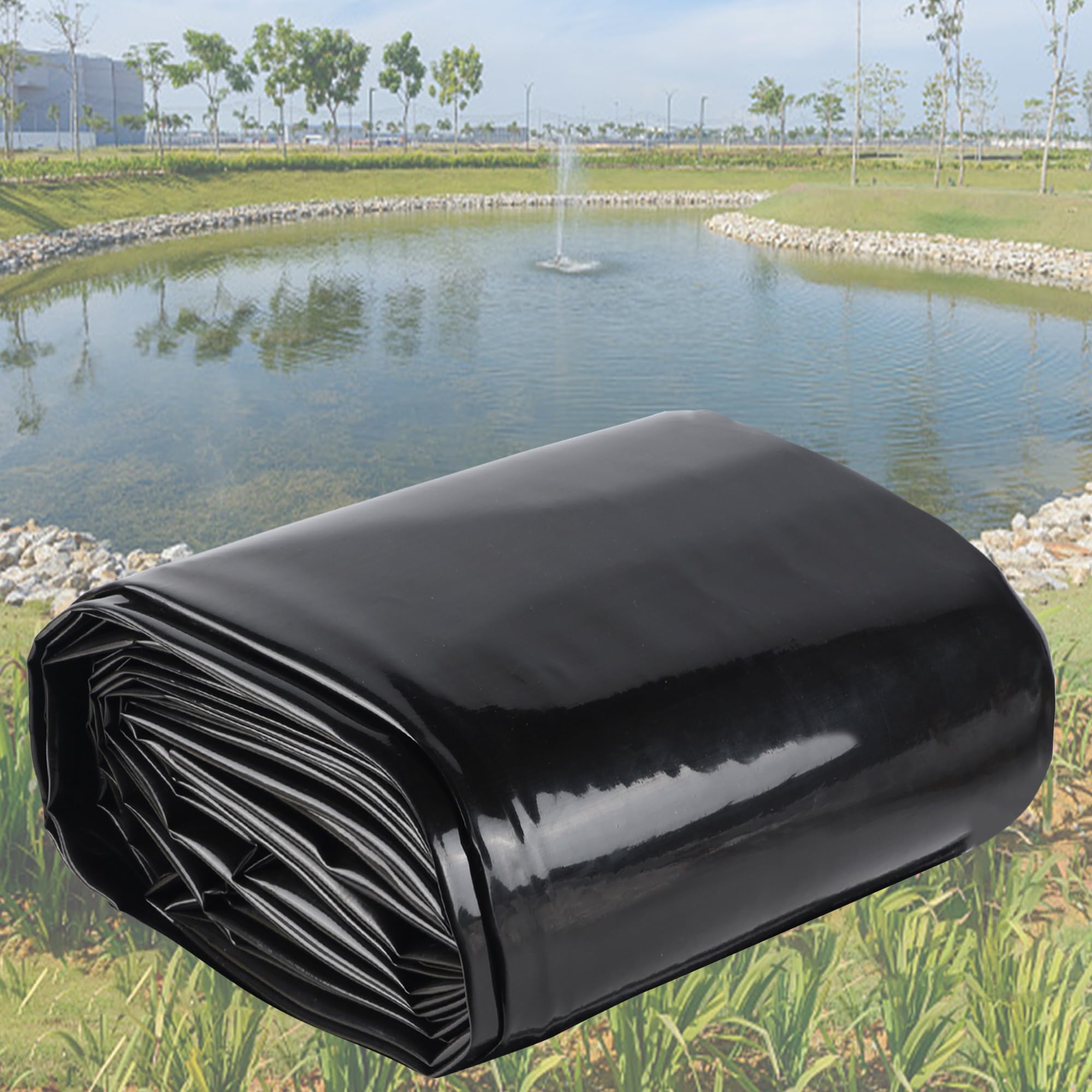 Adroiteet durable pond liner provides smooth surface for easy cleaning