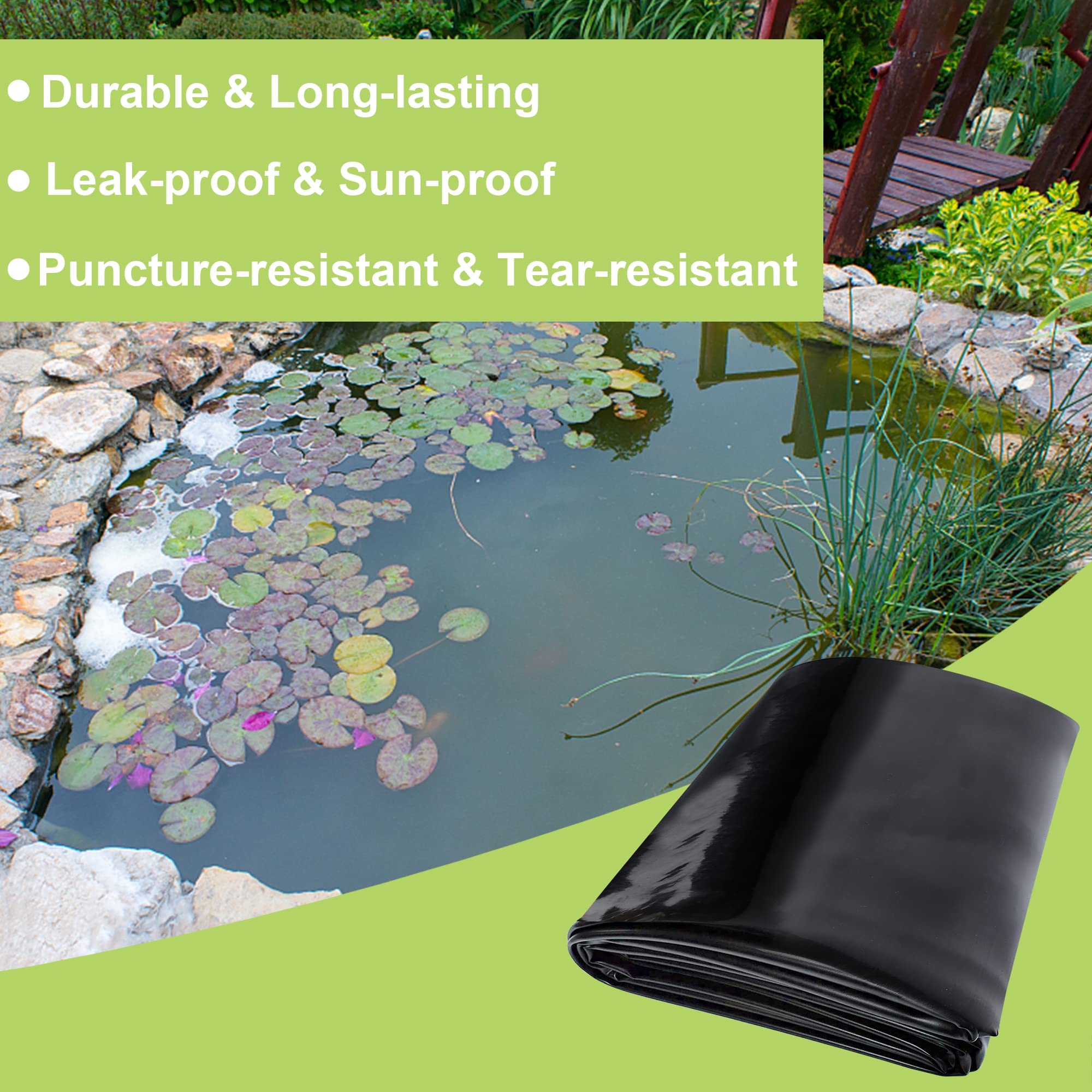 Adroiteet multipurpose pond liner suitable for koi ponds and decorative features.