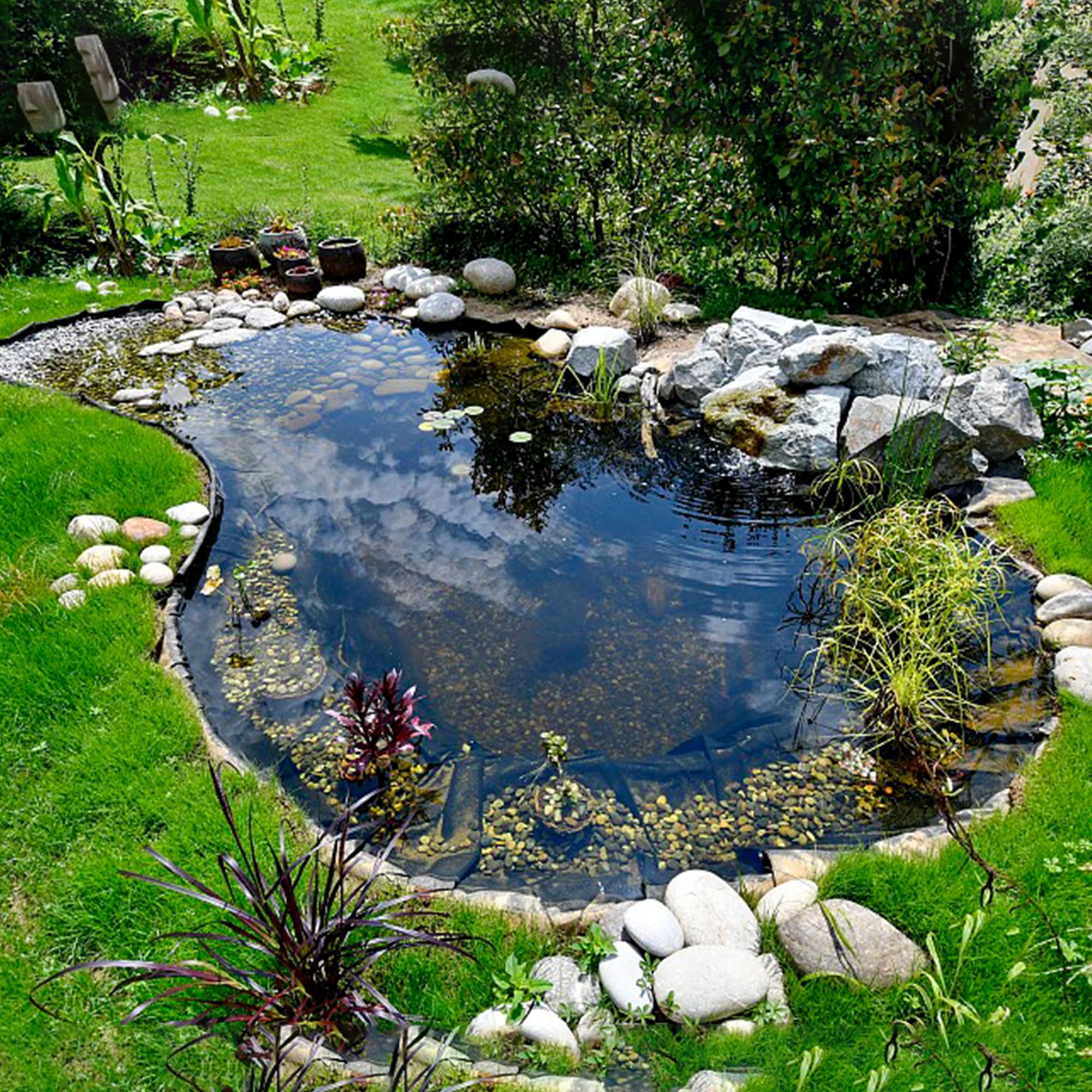 Adroiteet 20mil liner for fountains and waterfalls lasts outdoors.