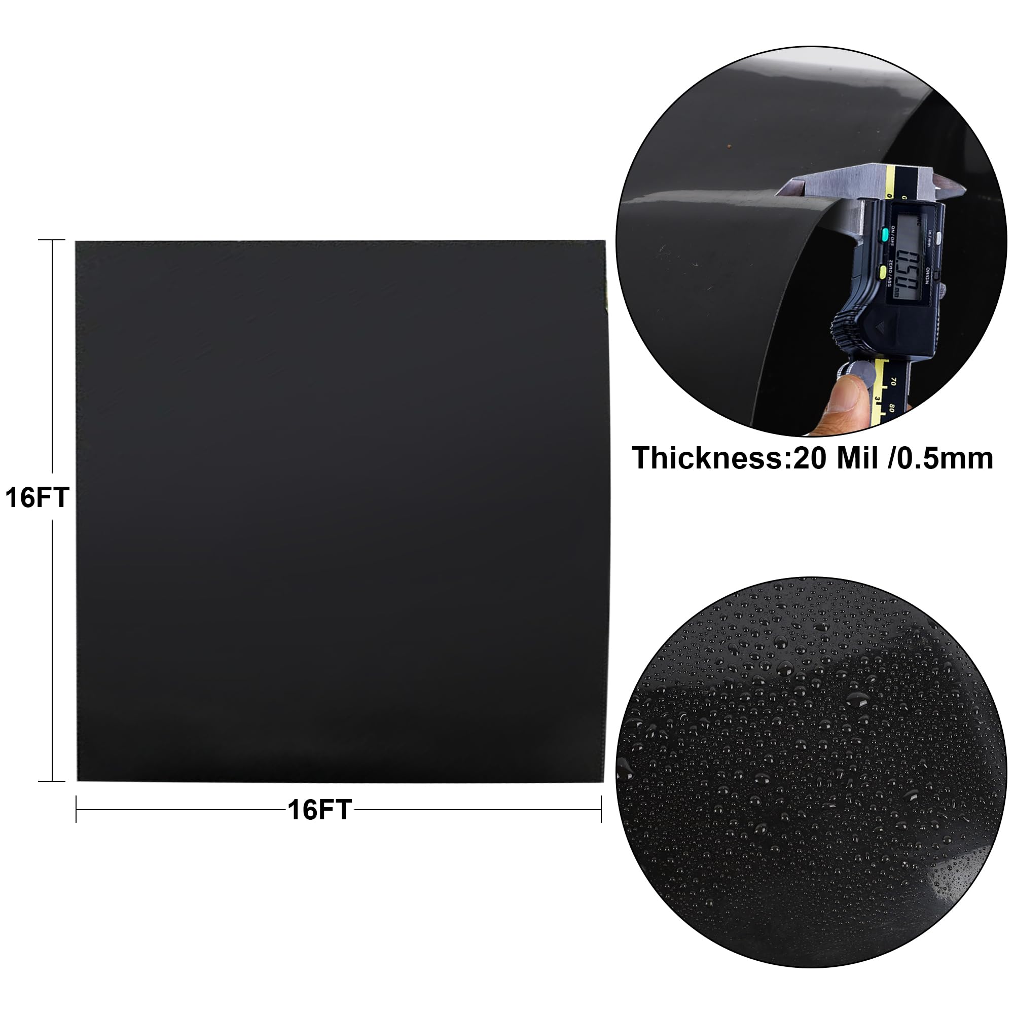 Adroiteet easy installation of pond liner in varying shapes