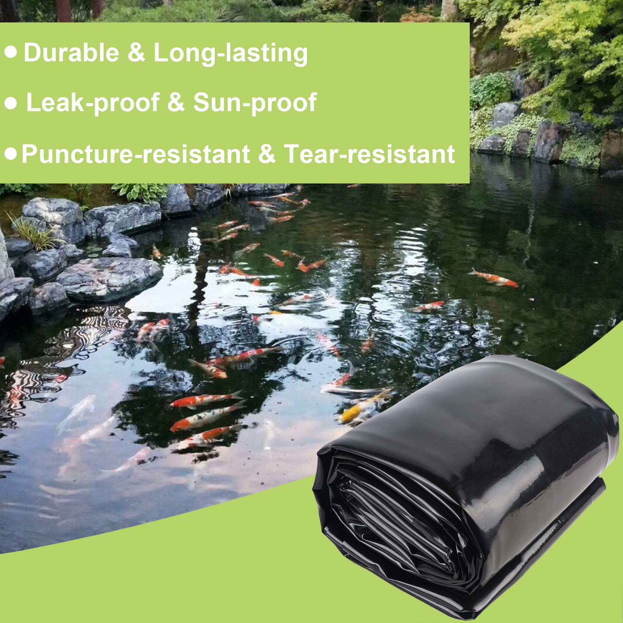 Adroiteet waterfall liner keeps water contained for backyard streams and cascades.