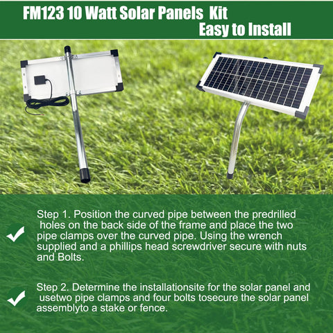 Solar panel installation guide showing simple steps