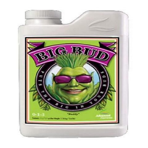 Advanced Nutrients Big Bud 1L bottle enhances bloom size and density