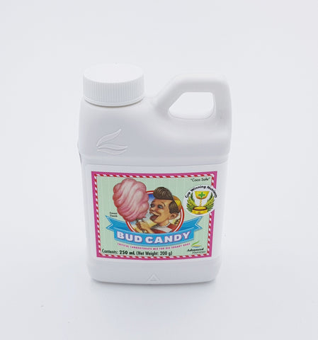 Advanced Nutrients Bud Candy dosing spout demonstrates easy application during growth.