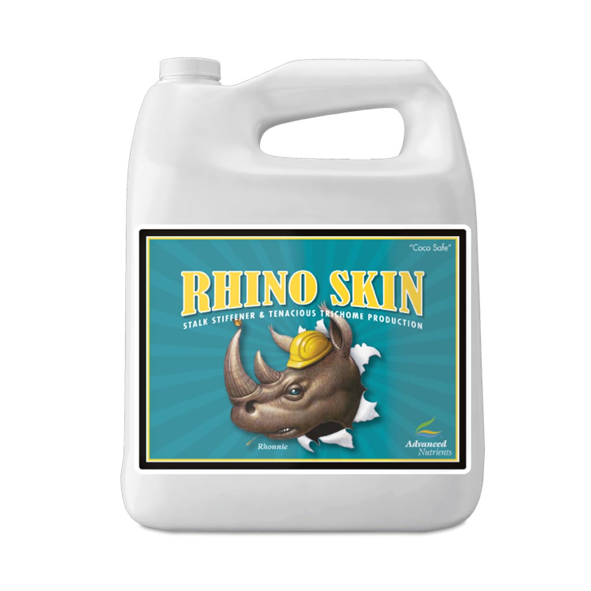 Advanced Nutrients Rhino Skin bottle demonstrates stem strengthening for sturdier plants