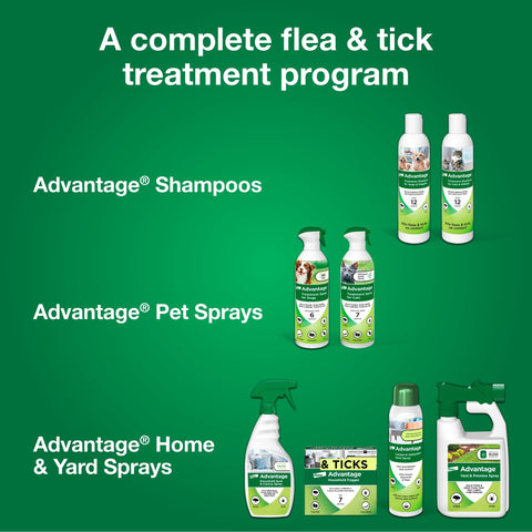 Advantage Spot & Crevice Spray on furniture edges to help keep rooms pest-free.