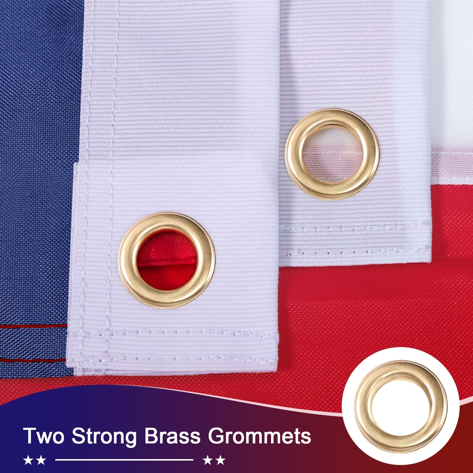 ADVELILD 4x6 outdoor flag with brass grommets enables secure hanging.