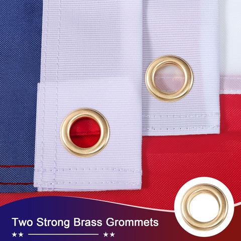 ADVELILD 4x6 outdoor flag with brass grommets enables secure hanging.