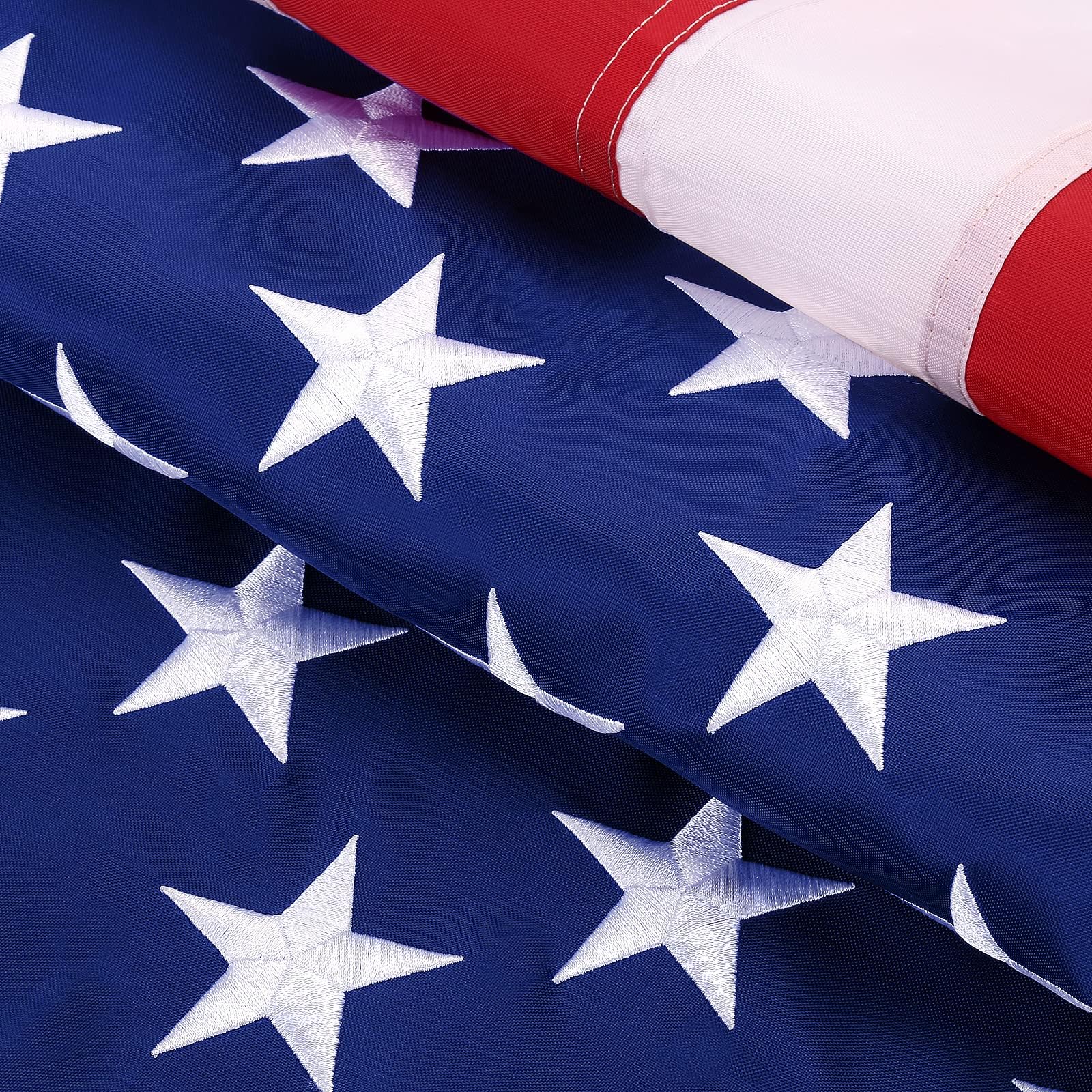 ADVELILD American flag 4x6 outdoor front view with embroidered stars for durable outdoor display.