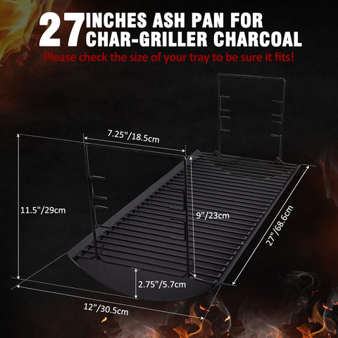 Adviace ash pan with grate and hangers ready for quick install.