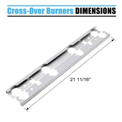 Adviace crossover tubes measuring 21 11/16 inches designed for compatible Broil King grills