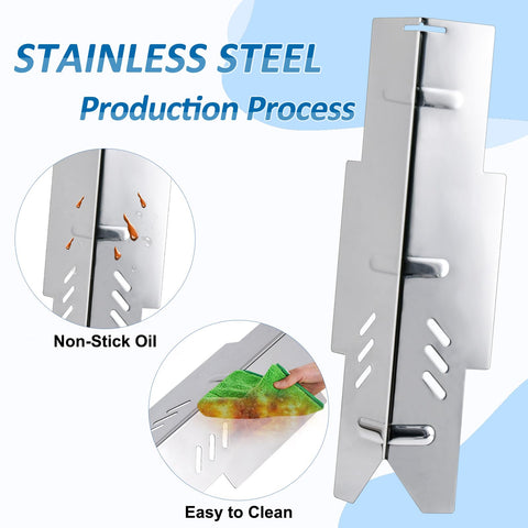 Adviace Dyna-Glo DGF350CSP stainless steel heat tents are durable and easy to clean.