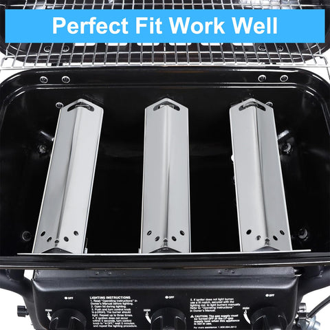 Adviace heat plates extend grill life with stainless steel durability
