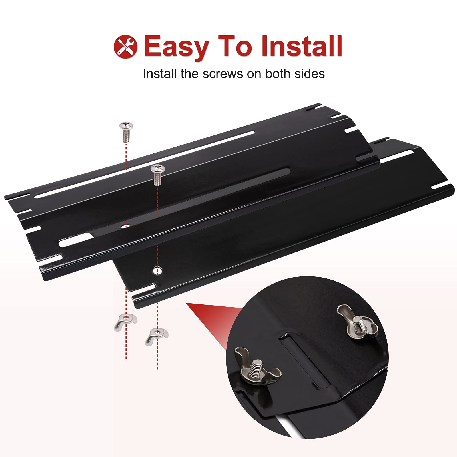 Adviace heat deflector evenly distributes heat across grates for consistent grilling.