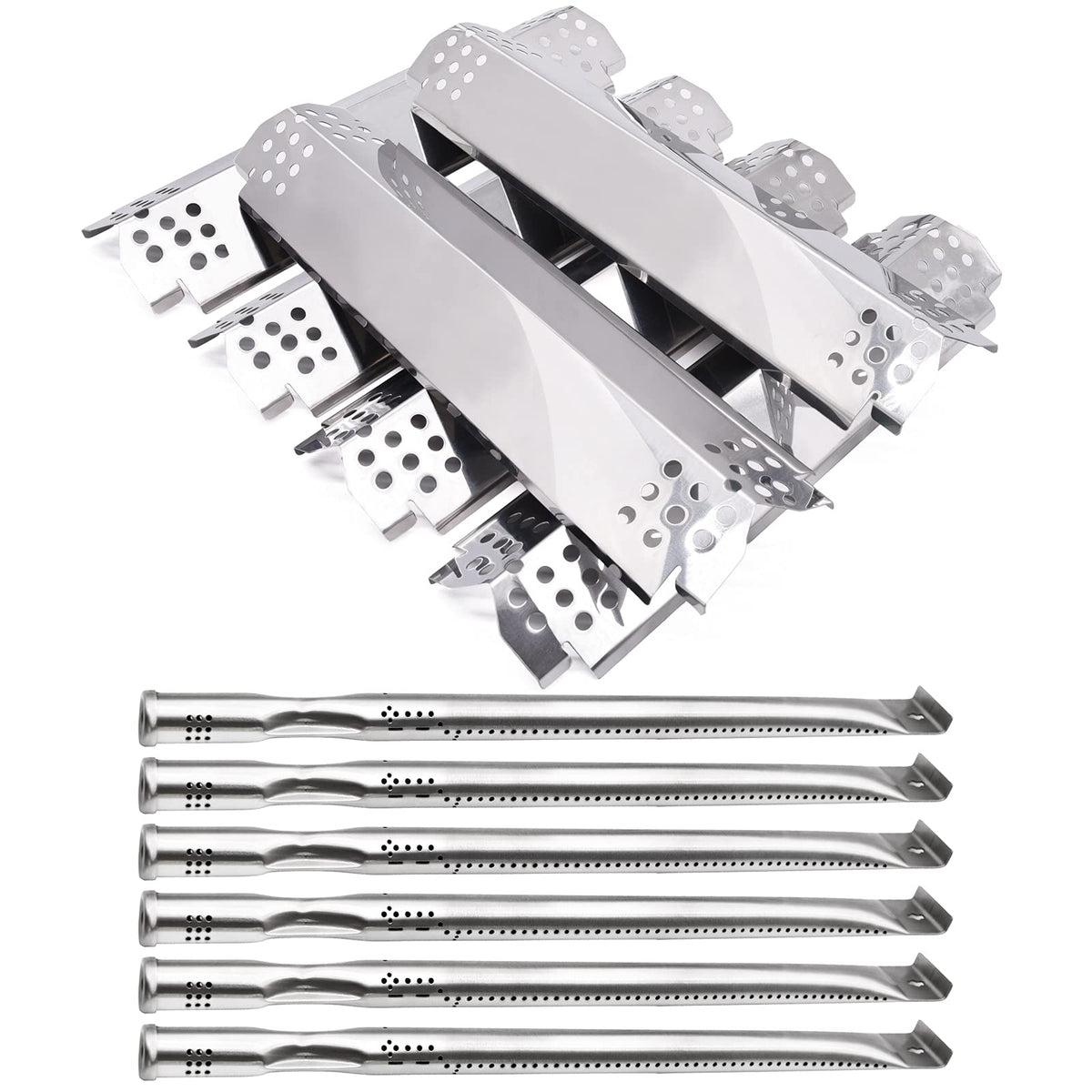 Adviace Nexgrill 720-0896B burner tube close-up for even heat distribution