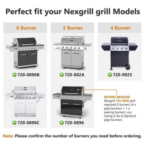 Adviace Nexgrill 720-0896B flame tamers reducing flare ups for steadier flames